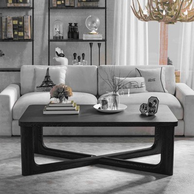 Lirago Wood Coffee Table 50*26 Black