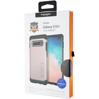 Spigen Slim Armor Dual Layer Case for Samsung Galaxy (S10+) - Rose Gold/Black