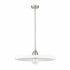 Paloma 24" Modern One-Light Pendant - Dimmable Opal Glass & Steel Design - 2 of 4