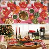 30Pcs Christmas Party Tableware Set 7 and 9 Inch Elk Claus Paper Plates 3.5 Inch Paper Cup Cute Xmas Disposable Cups for Xmas Holiday Dinner Supplies - 3 of 4