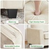 83" Oversized Chenille Sofa for Living Room | 3-Seater Cloud Couch with Washable Covers & Deep Seats | Mid-Century Modern Upholstered Sofa - 3 of 4