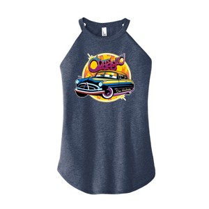 Women's - Disney - Classic Doc Hudson Car Show Ready Graphic High Neck Tank - 1 of 3