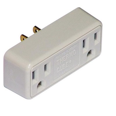 Thermocube Non-Polarized 2 outlets Thermostatically Controlled Outlet 1 pk