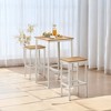 Bar Table With Stools Pub Table And Chairs Set Small Dining Table For 2 Counter Height Table High Top Table Bar Height Table And Chairs Dining Table - 4 of 4