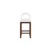 Meridian Furniture,Conrad Cream Velvet Counter Stool - 3 of 4