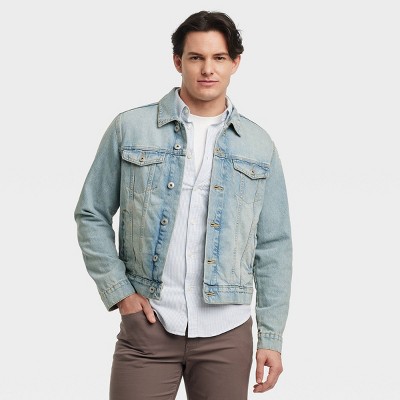 Men's Big & Tall Trucker Jacket - Goodfellow & Co™ Light Blue 2XLT