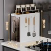 Brown  Slim Spice Rack with Drawer – Compact Kitchen & Bathroom Storage Organizer for Small Spaces - 3 of 4