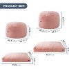 MAXYOYO Giant Bean Bag, Faux Fur Convertible Beanbag Folds from Lazy Chair to Floor Mattress Bed, Pink - 2 of 4