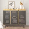 Sideboard Buffet Cabinet Modern Storage Cabinet With Hollow Out Doors Accent Cabinet For Dinning Room Living Room Bedroom Hallway - 3 of 4