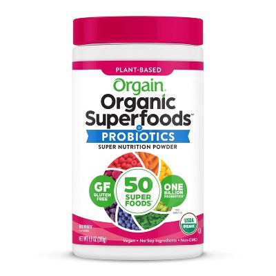Orgain Organic Vegan Superfood Powder - Berry - 9.92oz