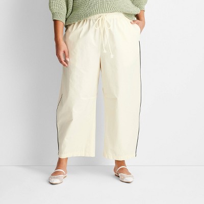 Women's Mid-Rise Barrel Leg Track Pants - Future Collective