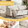 80in Comfy Couch, 3 Seater Sofa with Metal Legs, Deep Seat Sofa with Beige Linen Fabric Modern Sofa Couch for Living Room, Apparment, Office - 3 of 4