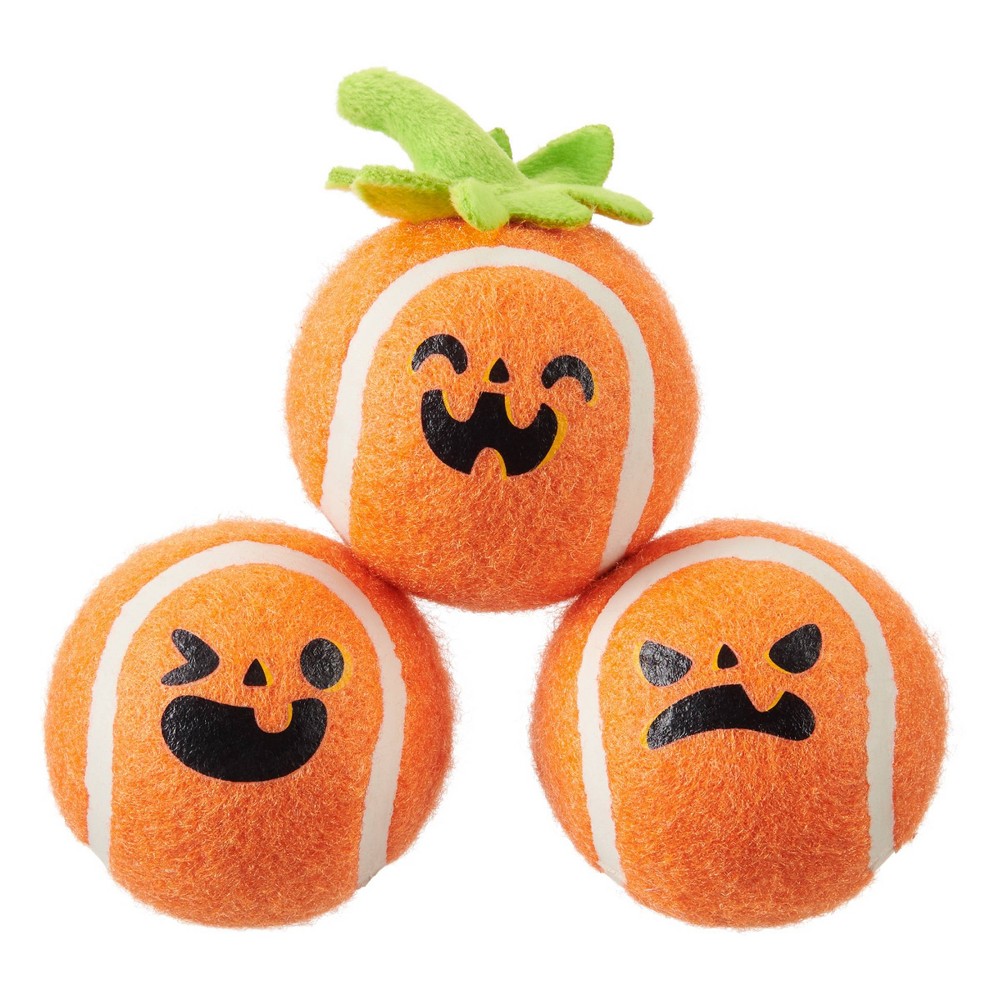 BARK Gnashing Pumpkins Dog Toy - Orange