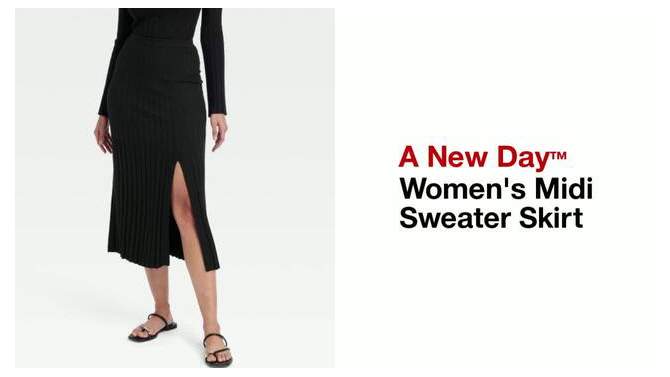Women's Midi Sweater Skirt - A New Day™, 2 of 11, play video