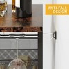 Metal Wine Rack Wine Bottle Holders Stands Freestanding Floor - 3 of 4