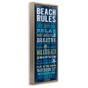Stupell Industries Blue Planked Beach Rules Sign, 11" x 25" - 3 of 4