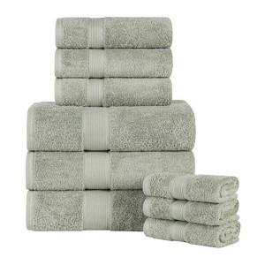 Organic Cotton Medium Weight Solid Towel Set by Blue Nile Mills - 1 of 4