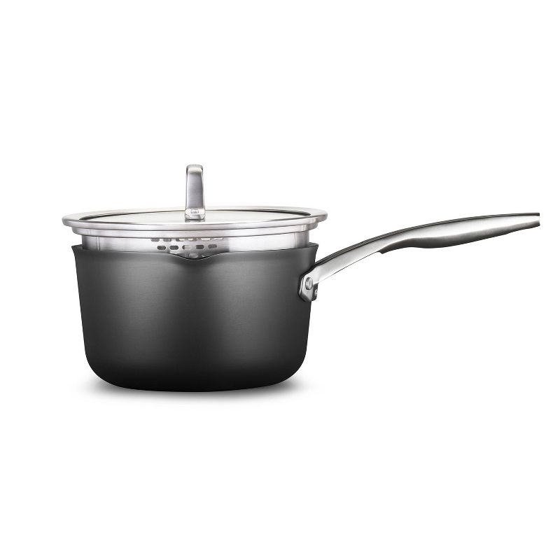 Calphalon Premier with MineralShield Nonstick 3.5qt Space-Saving Sauce Pan with Lid, 1 of 5