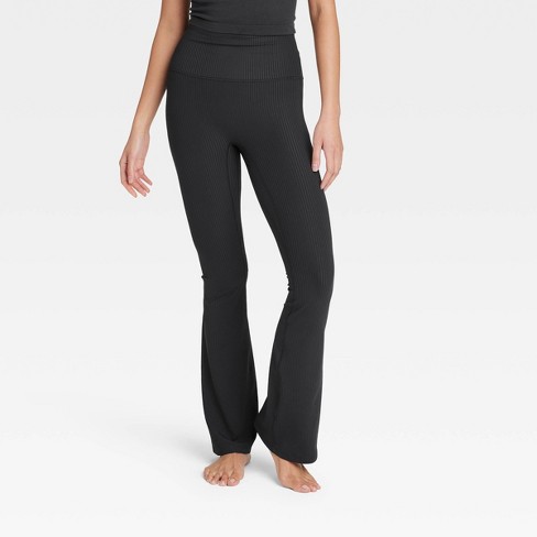 Women's Rib Flare Leggings - All In Motion™ Black Xxl : Target