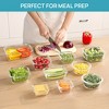 Vtopmart 10 pcs Glass Food Storage Containers with Lids,Leak Proof, Airtight Glass Lunch Bento Boxes for Microwave, Oven, Freezer And Dishwasher - 3 of 4