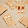 Juvale 200-Pack raft Paper Earring Display Cards for Hanging Earrings, Studs, Bulk Jewelry Cards for Retail, Boutique, Packaging, 3.5x2 in - 2 of 4