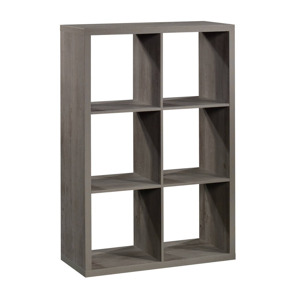 Photos - Wall Shelf Sauder 43.819"6 Cube Organizer Mystic Oak - : Bookshelf, Adjustable Shelves 