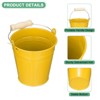 Unique Bargains Galvanized Metal Rustic Durable Multipurpose Small Metal Bucket 10 Pcs - 4 of 4