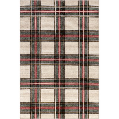 Nuloom Aiken Classic Tartan Plaid Machine Washable Area Rug : Target