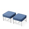 Gymojoy Outdoor 2 Pieces Patio Footstool Multipurpose Ottomans Foot Stool Ottoman - 3 of 4