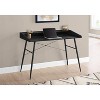 Monarch Specialties Computer Desk Home Office Laptop Storage Shelves 48InchL Work Metal Laminate Black Contemporary Modern - 2 of 4