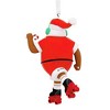 Hallmark Mahogany Roller Skating Santa Claus Christmas Ornament - 2 of 4