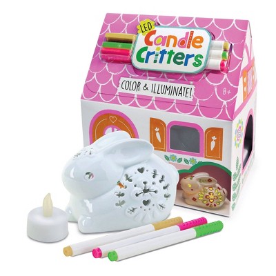 Bright Stripes LED Candle Critters - Bunny