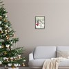 Stupell Industries Snowman on Snowy Path Black Framed Giclee Art - 2 of 4
