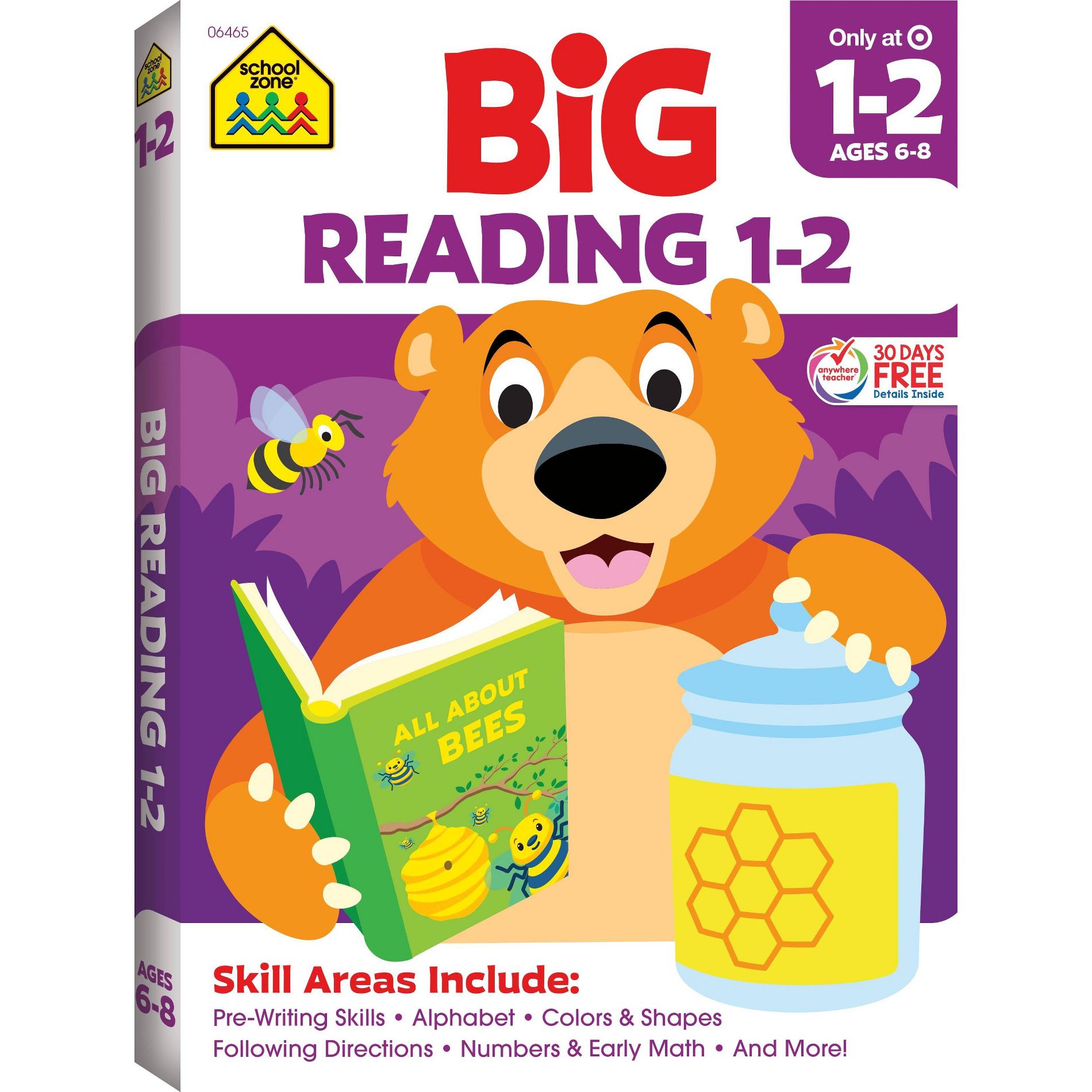 Big Reading 1-2 Workbook - Target Exclusive Edition - by School Zone (Paperback)