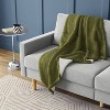 Faux Shearling Reverse Quilted Jersey Throw Blanket Heathered - Room Essentials™ - 2 of 4