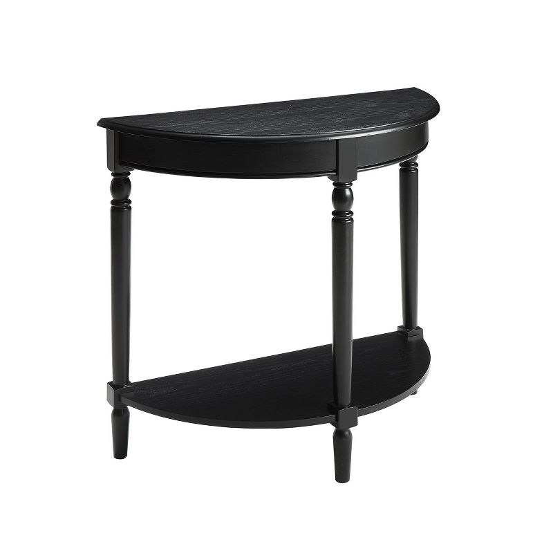 Breighton Home Provencal Countryside Semi-Circular Entryway Table with Lower Shelf, 1 of 5