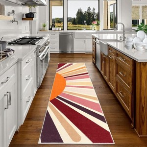 Non-Slip Machine Washable Rug, Low-Pile Soft Carpet for Home Decor, Pet Friendly Easy Clean Floor Mat - 1 of 4