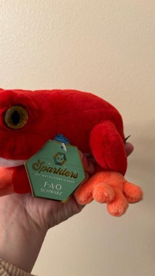 Fao Schwarz 8 Red Glitter Dart Frog Toy Plush : Target