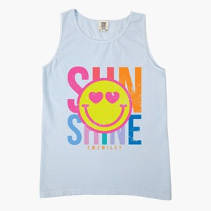 Simply Sage Market S.W.Smiley Sunshine Neon Garment Dyed Tank - 1 of 3