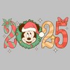 Womens Mickey & Friends Christmas Wreath Mouse Holiday Year T Shirt - 2 of 4
