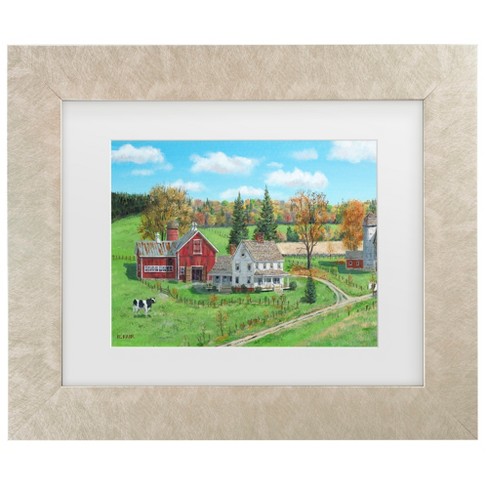 Trademark Fine Art - Bob Fair Oxen at Work Matted Framed Art - image 1 of 4