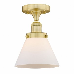 Cone - 1 Light Semi-Flush Mount In Industrial Style-9.75 Inches Tall and 7.75 Inches Wide - 1 of 1