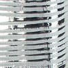 HomeRoots 48" Silver Striped Tapered Ceramic Floor Vase - 4 of 4