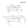 Outdoor Patio Dining Set With Woven Chairs And Extendable Table, 7-Piece Garden Furniture Set Expands From 62.9 To 82.6 Inches-Maison Boucle - 3 of 4