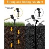 50-Pack Plastic Edging Stakes, 8-Inch Edging Spikes, Spiral Nylon No Dig Landscape Spikes for Anchoring Paver Edging Tent Stakes - 2 of 4