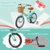 Safstar 16" Kid’s Bike with Height-Adjustable Handlebar & Saddle, Handbrake & Coaster Brake, Detachable Training Wheel, Gift for 4-7 Years Old Kids - 4 of 4