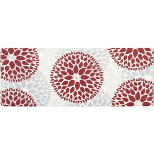 World Rug Gallery Modern Floral Circles Anti Fatigue Standing Mat - 1 of 4