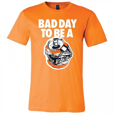 Adult Busch Light Bad Day to Be a Can Orange Colorway T-Shirt
