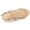 Allegra K Women's Espadrille Strappy Platform Wedges Sandals - 4 of 4
