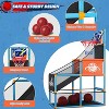 Arcade Style Basketball Set Adjustable Hoop 4 Balls Pump Indoor Outdoor Toy for Kids Ages 3-12 - 2 of 4